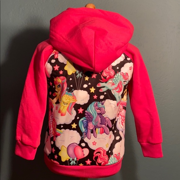 Kids zipper hoodie Unicorn pink size 2 years - Picture 5 of 5